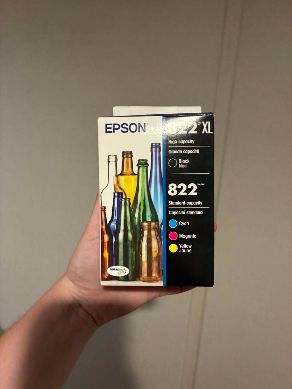 Epson T822XL-BCS Genuine High-Capacity Blk/clr Ink Cart Combo Pack (T822XL-BCS)